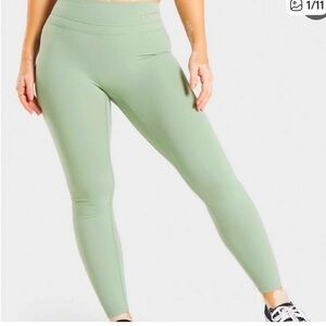 Whitney Simmons x Gymshark Light Green Sage Leggings